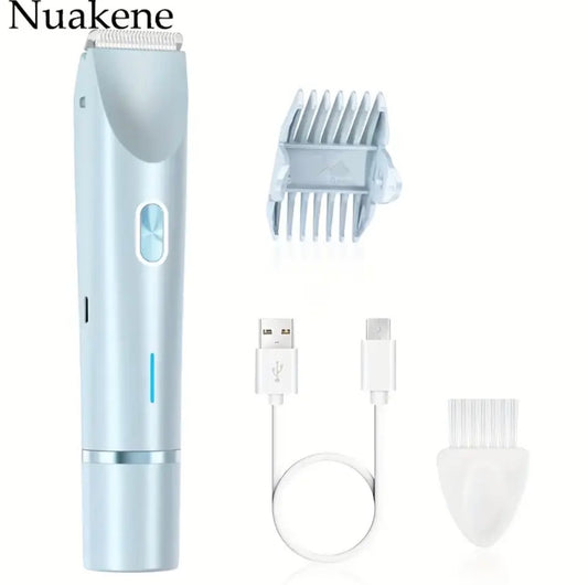 Dual-Head Electric Hair Trimmer for Women – Rechargeable Precision Shaver for Face, Bikini & Body