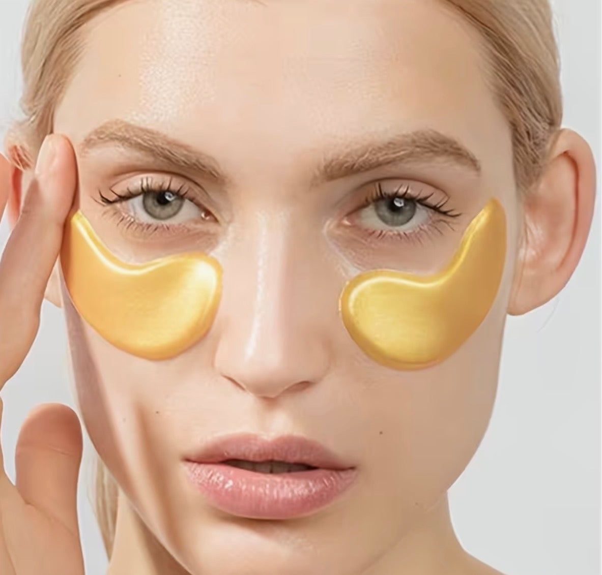 Maxylva Collagen Under Eye Patches – Hydrating Crystal Mask with Aloe Vera, Vitamin E & Green Tea