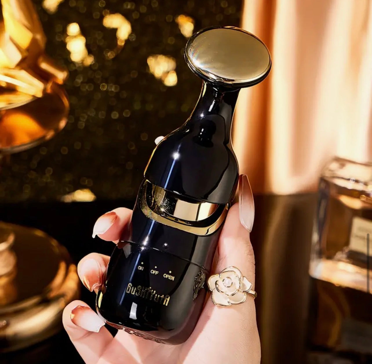 3-in-1 Gua Sha Facial Massager – Handheld Energy Skin Care Tool for Face, Neck & Eyes