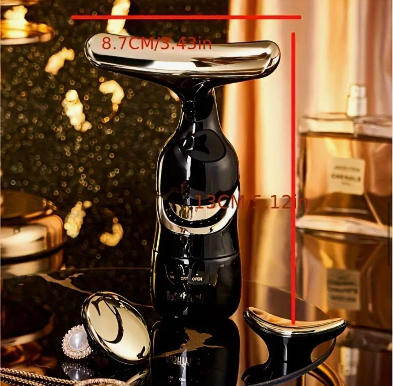 3-in-1 Gua Sha Facial Massager – Handheld Energy Skin Care Tool for Face, Neck & Eyes