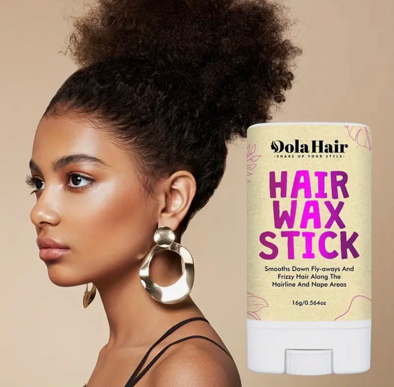 Hair Wax Stick – Non-Greasy Pomade for Smoothing, Edge Control & Flyaway Taming