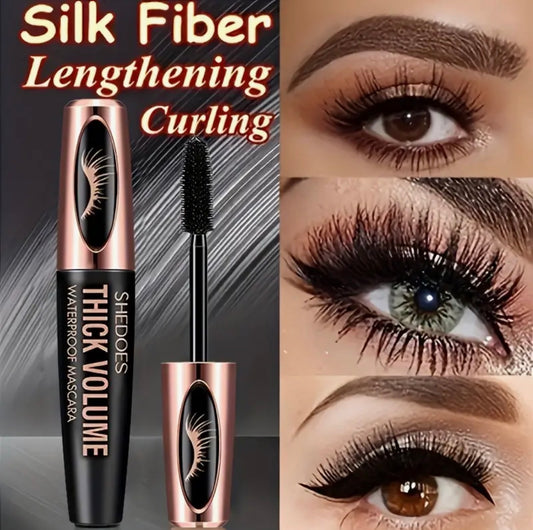 8D Fiber Lash Mascara – Waterproof, Curling & Lengthening for Thick, Voluminous Lashes