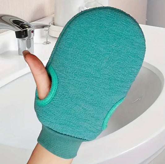 Double-Sided Exfoliating Shower Gloves – Deep Cleansing & Massage Bath Mitts for Smooth, Glowing Skin