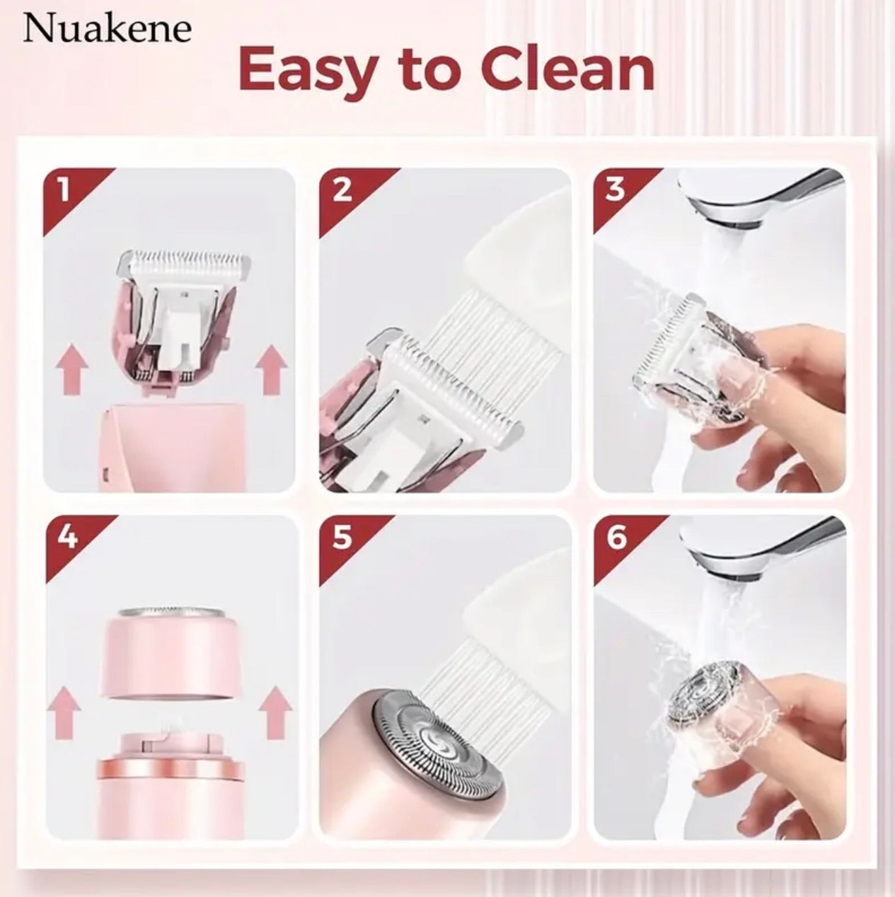 Dual-Head Electric Hair Trimmer for Women – Rechargeable Precision Shaver for Face, Bikini & Body