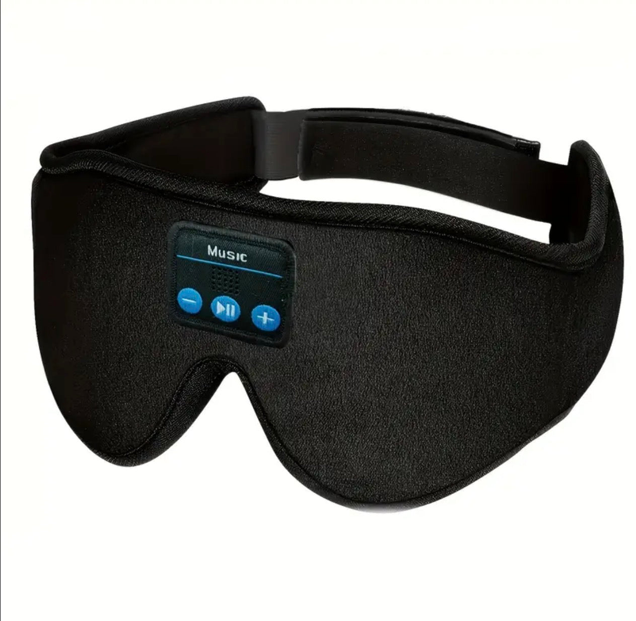 Wireless Bluetooth 5.2 Sleep Mask – 3D Music Eye Mask with Built-In Headphones & Type-C Charging