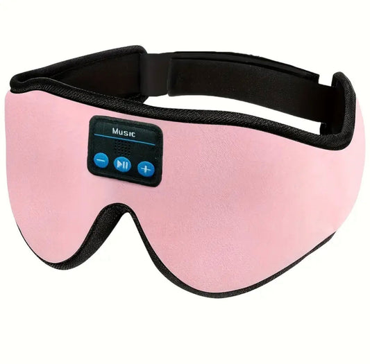 Wireless Bluetooth 5.2 Sleep Mask – 3D Music Eye Mask with Built-In Headphones & Type-C Charging